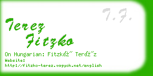 terez fitzko business card